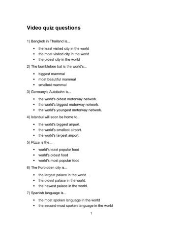 Top 10 Travel Destinations