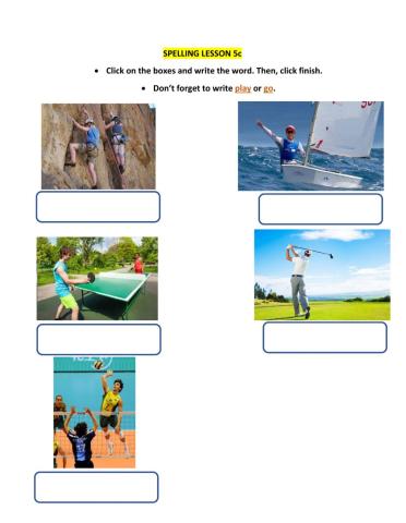 HS1 Spelling Lesson 5c