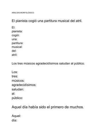 Análisis morfológico