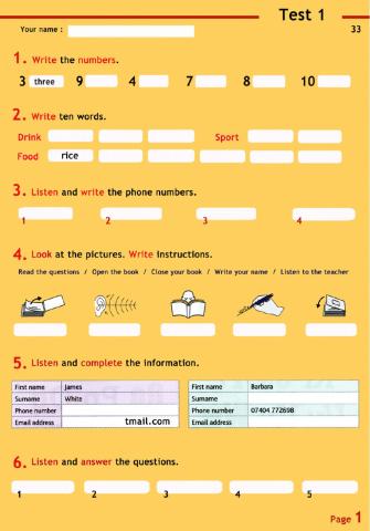 Beginner - Test 1 - PG 1
