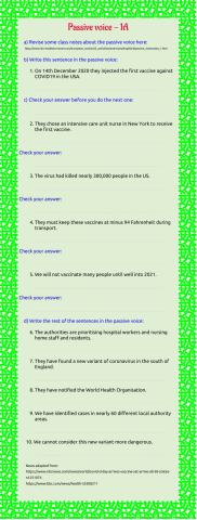 Passive voice 1A