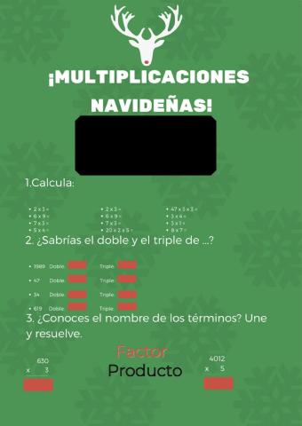 Multiplicaciones Navideñas