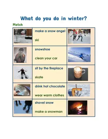 What do you do in winter?