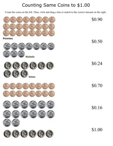 Count Coins to -1.00