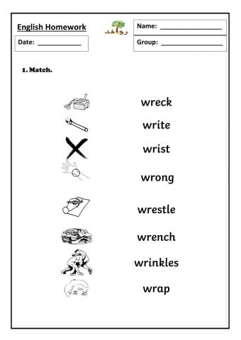 Lesson 35 - wr sound