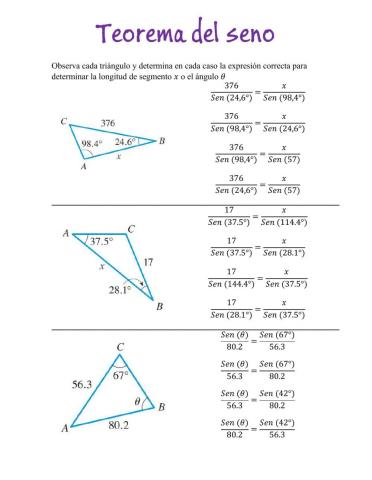 Teorema del Seno