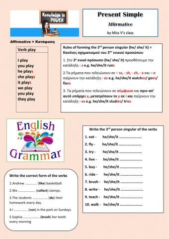 Present Simple - Affirmative