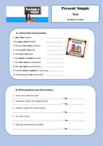 Present Simple - Test