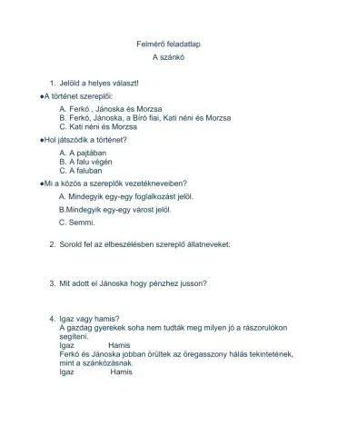 Móra Ferenc -A szánkó