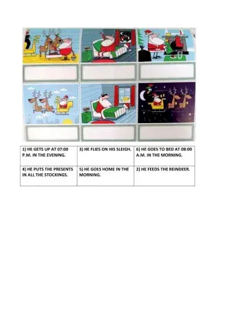 Santa's daily routine