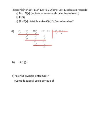Operaciones con polinomios 1ª parte