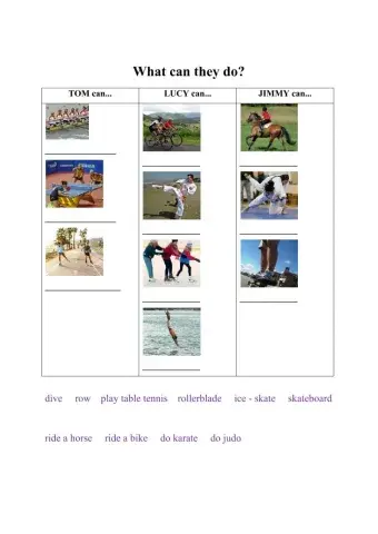 Sport - What can they do?