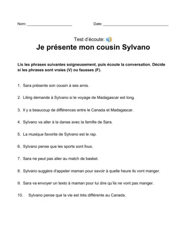 Je présente mon cousin Sylvano