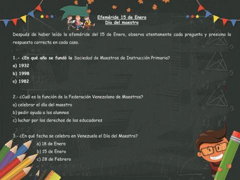 Día del Maestro en Venezuela