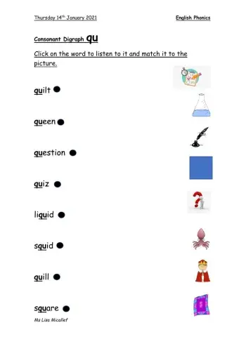 Consonant Digraph CK