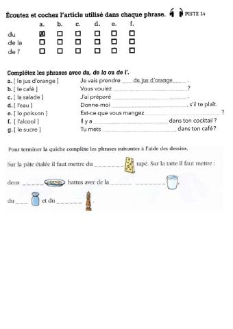 Révision nourriture