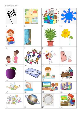 Vocabulary unit 6 Family and friends 2