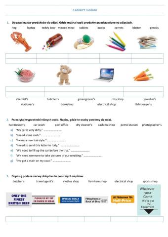 E8 U7 Zakupy i usługi