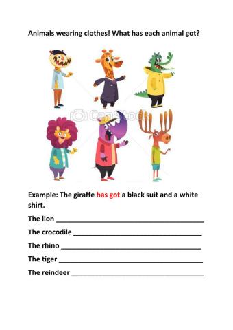 Have got with clothes