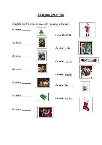 Christmas Vocabulary 2