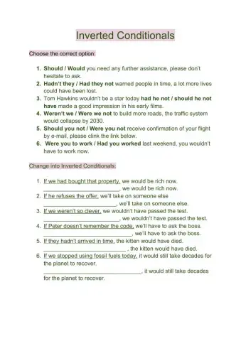 Inverted Conditionals