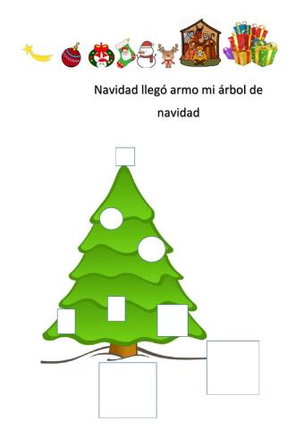 Arma el árbol de navidad