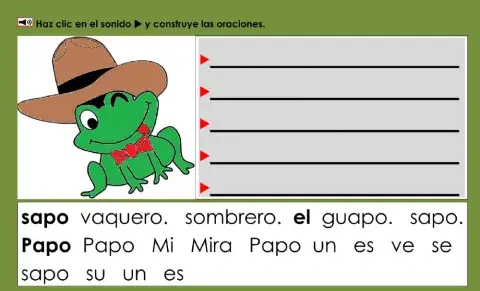 Papo el sapo: Construir