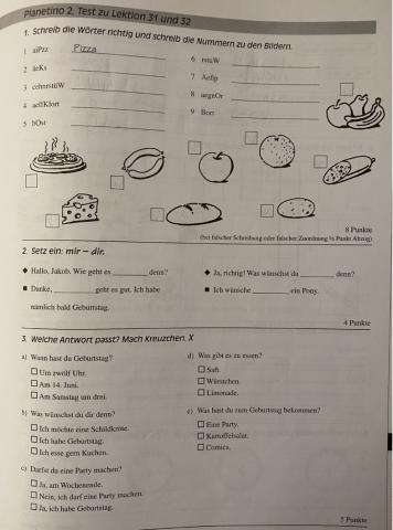 Planetino 2, Test zu Lektion 31 und 32 (Teil 1)