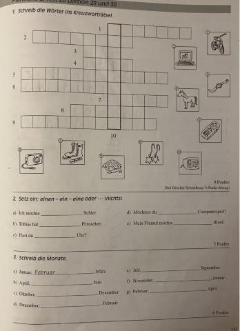 Planetino 2, Test zu Lektion 29 und 30 (Teil 1)