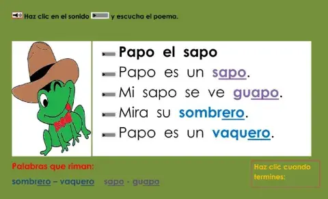 Papo el sapo: Escuchar