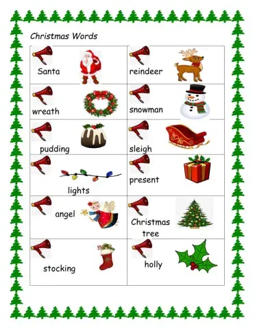 Christmas words