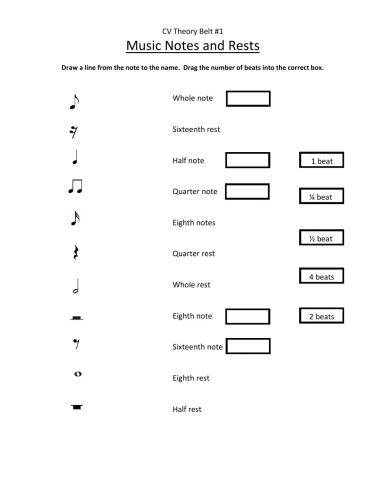 Music Notes and Rests