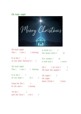Oh Holy Night- BTS Jungkook-Christmas