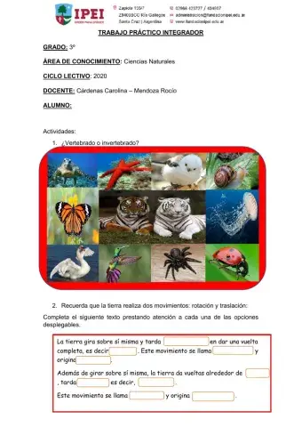 Trabajo Práctico Integrador (Ciencias Naturales)