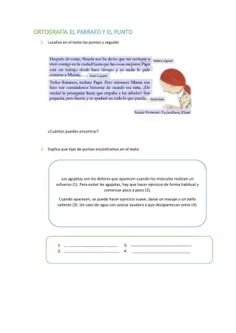 Ortografía. El párrafo y el punto