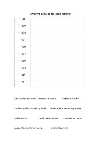 lectura de números hasta 3 cifras
