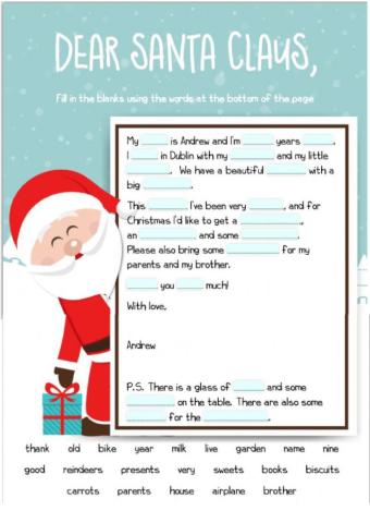Letter to santa