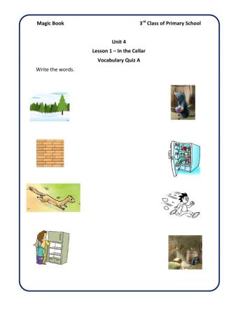 Magic book-unit 5 Lesson 1 QuizA