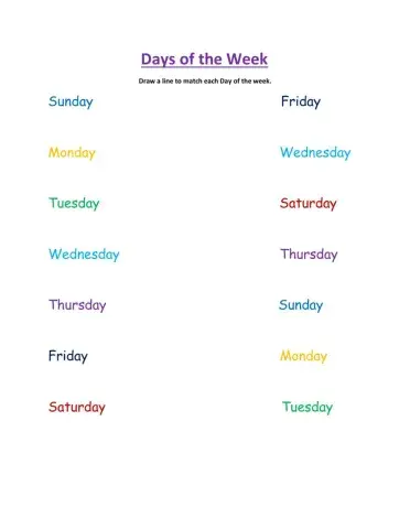 Days of the week