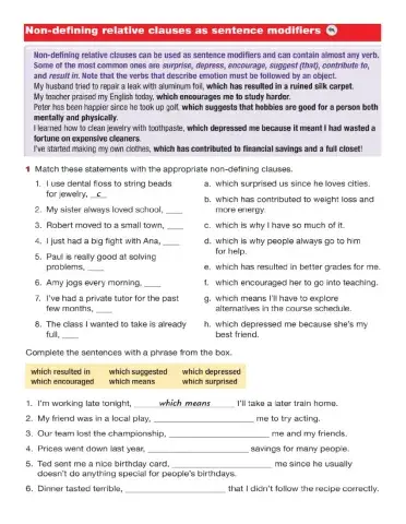 Non-Defining Relative Clauses