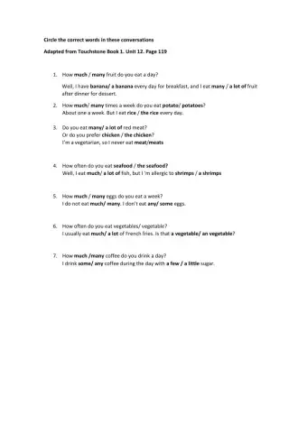 Countable and uncountable nouns