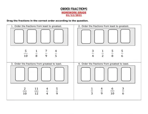 Order 4 Fractions