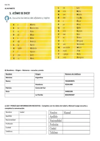 A1 Informacion Personal