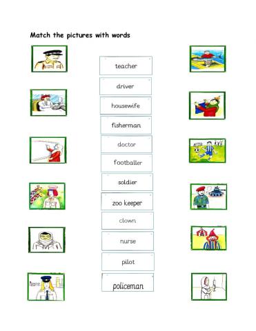 occupations worksheet