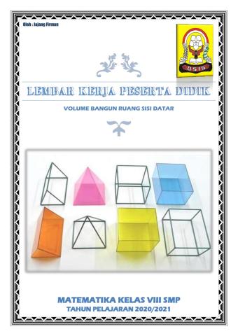 Bangun ruang sisi datar