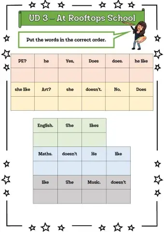 4º UD 3 At Rooftops School Ficha 4