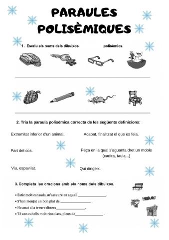 Paraules polisèmiques