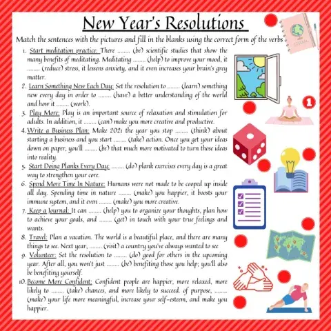 New year's resolutions