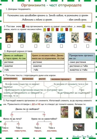Организмите - част от природата