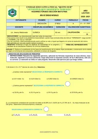 Examen de ubicación